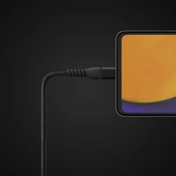 Linocell Premium Kevlar USB-C 3.2-kabel Sort - 3 m
