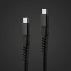 Linocell Premium Kevlar USB-C 3.2 Kabel - Sort 1 m
