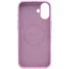 Linocell rubber case til iPhone 16 Plus - Lyserød