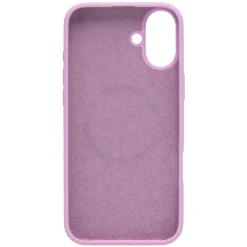 Linocell rubber case til iPhone 16 Plus - Lyserød