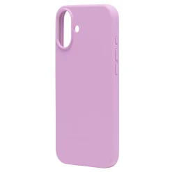 Linocell rubber case til iPhone 16 Plus - Lyserød