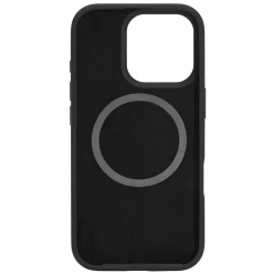 Linocell Rubber case til iPhone 16 Pro - Sort