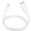 Linocell USB-A til Lightning-kabel - MFi - Hvid - 1 m
