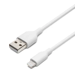 Linocell USB-A til Lightning-kabel - MFi - Hvid - 0,5 m