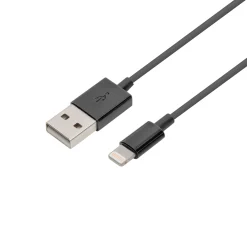 Linocell USB-A til Lightning-kabel - MFi - Sort - 1 m