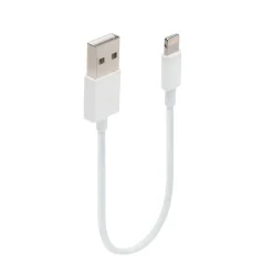 Linocell USB-A til Lightning-kabel - MFi - Hvid - 0,1 m