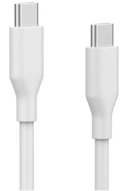 Linocell USB-C 2.0-kabel - 60 W - Hvid - 2 m