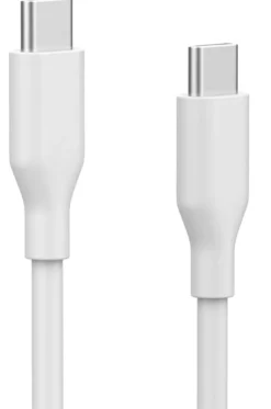 Linocell USB-C 2.0-kabel - 60 W - Hvid - 1 m