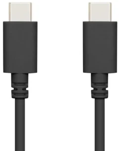 Linocell USB-C 2.0-kabel - 60 W - Sort - 2 m