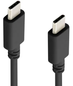 Linocell USB-C 2.0-kabel - 60 W - Sort - 2 m
