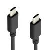 Linocell USB-C 2.0-kabel - 60 W - Sort - 0,2 m
