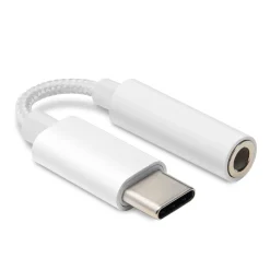 Linocell USB-C til 3,5 mm - Hvid