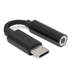 Linocell USB-C til 3,5 mm - Sort