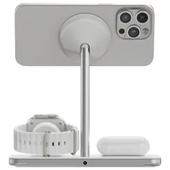 Linq 3-i-1 Qi2 trådløs opladestander til iPhone, Apple Watch og AirPods
