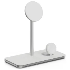 Linq 3-i-1 Qi2 trådløs opladestander til iPhone, Apple Watch og AirPods