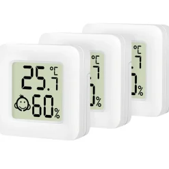 LogiLink digitalt mini-termometer/hygrometer 3-pak