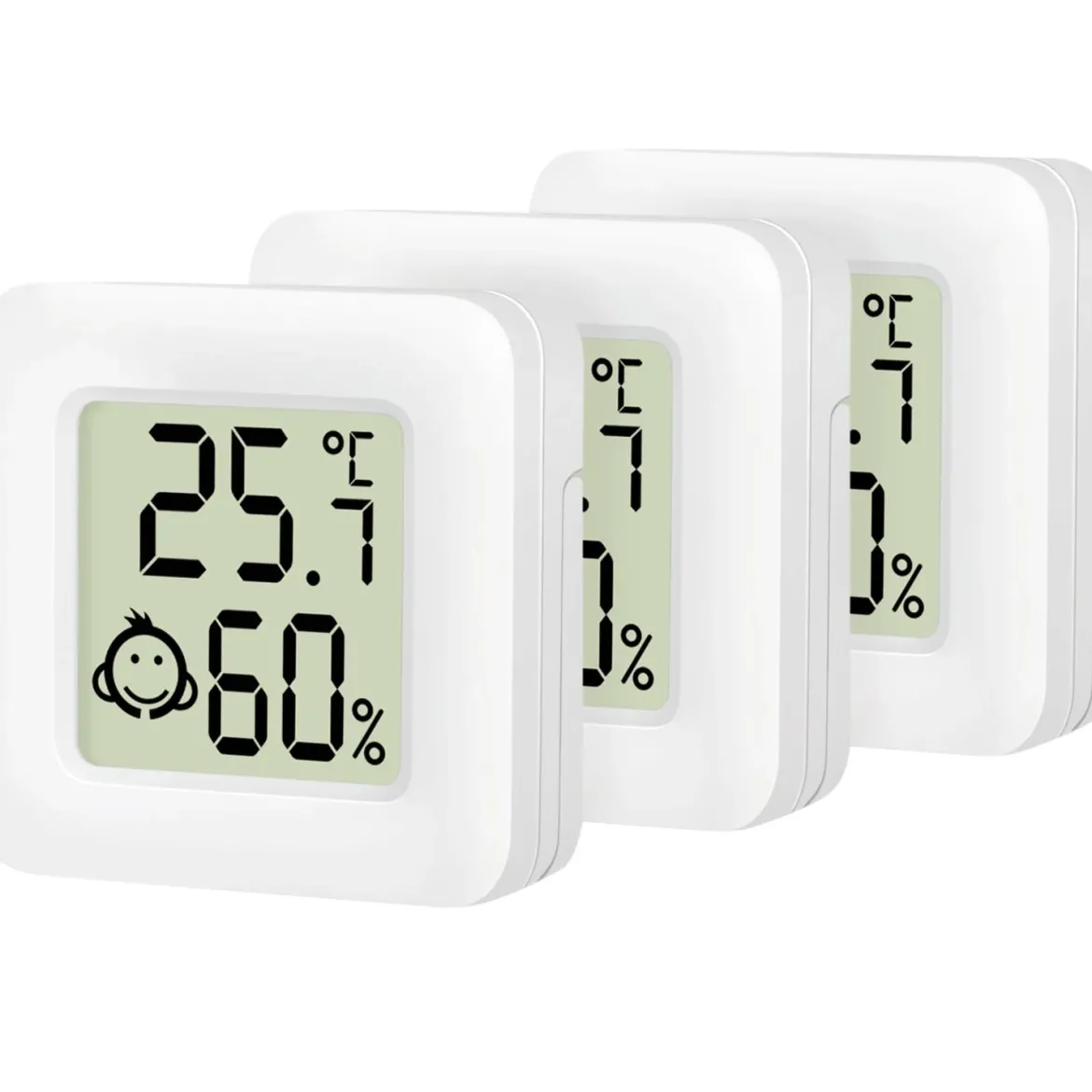 LogiLink digitalt mini-termometer/hygrometer 3-pak