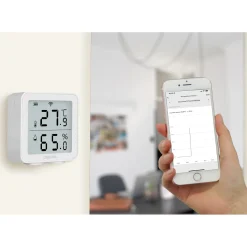 LogiLink WiFi termohygrometer med display - Smart Life app