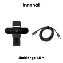 Logitech Brio 4K webcam med Windows Hello