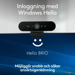 Logitech Brio 4K webcam med Windows Hello