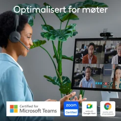 Logitech Brio 4K webcam med Windows Hello