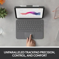 Logitech Combo Touch tastaturcover til iPad (10. gen) og iPad (A16), Grå