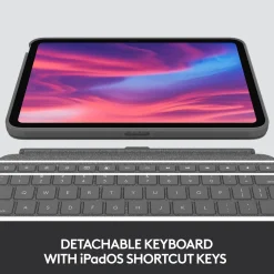 Logitech Combo Touch tastaturcover til iPad (10. gen) og iPad (A16), Grå