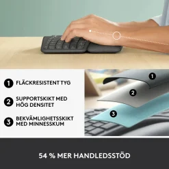 Logitech Ergo K860 ergonomisk trådløst tastatur