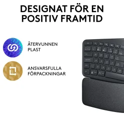 Logitech Ergo K860 ergonomisk trådløst tastatur