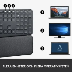 Logitech Ergo K860 ergonomisk trådløst tastatur