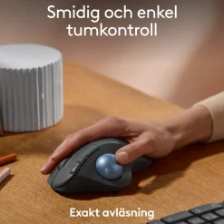 Logitech Ergo M575S trådløs trackball-mus, Graphite