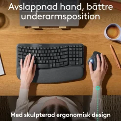 Logitech Ergo M575S trådløs trackball-mus, Graphite