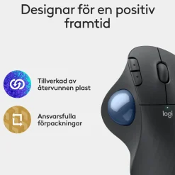 Logitech Ergo M575S trådløs trackball-mus, Graphite