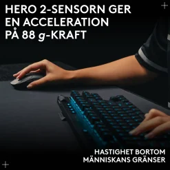 Logitech G Pro 2 Trådløs gaming-mus til professionelle - Sort