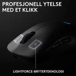 Logitech G Pro 2 Trådløs gaming-mus til professionelle - Sort