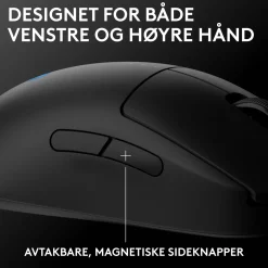 Logitech G Pro 2 Trådløs gaming-mus til professionelle - Sort