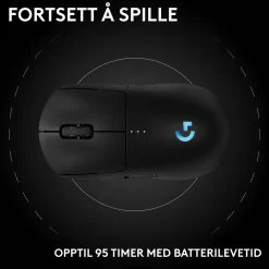 Logitech G Pro 2 Trådløs gaming-mus til professionelle - Sort