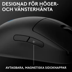 Logitech G Pro 2 Trådløs gaming-mus til professionelle - Sort