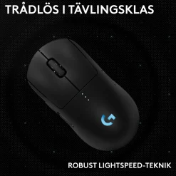 Logitech G Pro 2 Trådløs gaming-mus til professionelle - Sort