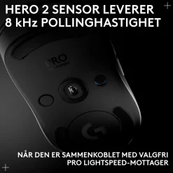 Logitech G Pro 2 Trådløs gaming-mus til professionelle - Hvid