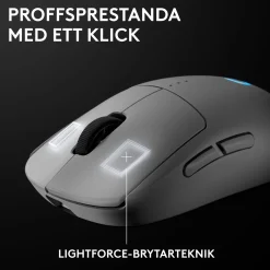 Logitech G Pro 2 Trådløs gaming-mus til professionelle - Hvid