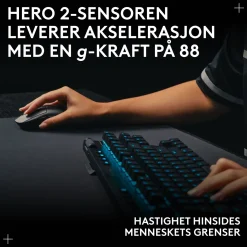 Logitech G Pro 2 Trådløs gaming-mus til professionelle - Hvid