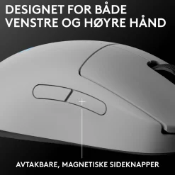 Logitech G Pro 2 Trådløs gaming-mus til professionelle - Hvid