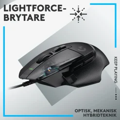 Logitech G 502 X Gamingmus - Sort