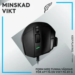 Logitech G 502 X Gamingmus - Sort