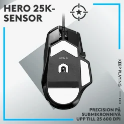 Logitech G 502 X Gamingmus - Sort