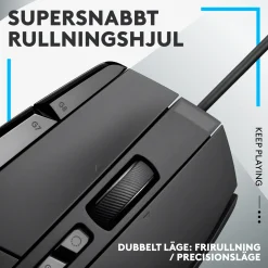 Logitech G 502 X Gamingmus - Sort