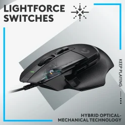 Logitech G 502 X Gamingmus - Sort