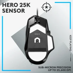 Logitech G 502 X Gamingmus - Sort