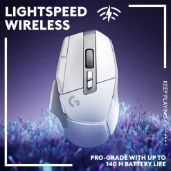 Logitech G 502 X Lightspeed Trådløs gamingmus - Hvid